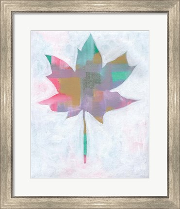 Framed Leaf Abstract II Print