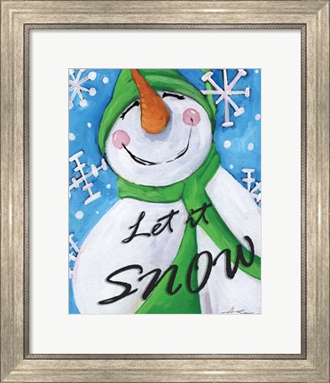 Framed Let It Snow II Print