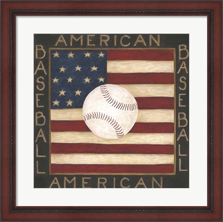 Framed American Baseball Print