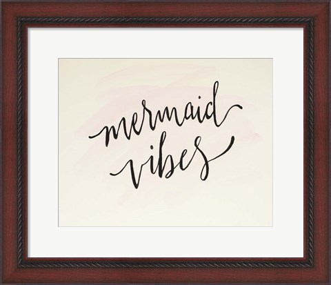 Framed Mermaid Vibes Print