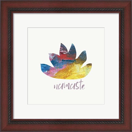 Framed Namaste Lotus Print