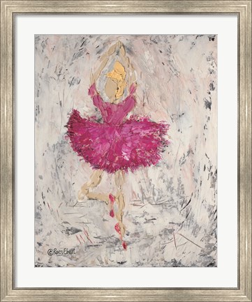 Framed Ballerina on Stage Print