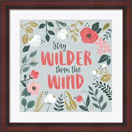 Framed Wildflower Daydreams I Print