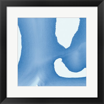 Framed Batik Blue II Print