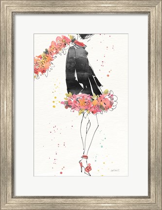 Framed Floral Fashion IV v2 Print