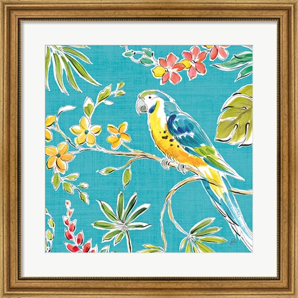 Framed Tropical Oasis IV Print