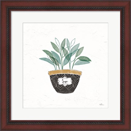 Framed Fine Herbs VII Print