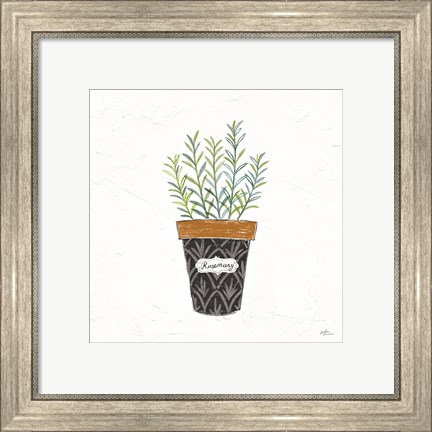 Framed Fine Herbs IX Print