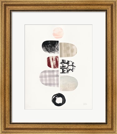 Framed Mod Neutrals I Blush Print