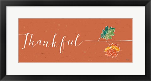 Framed Underlined Fall III Color Print