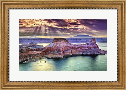 Framed Lake Canyon View II Print