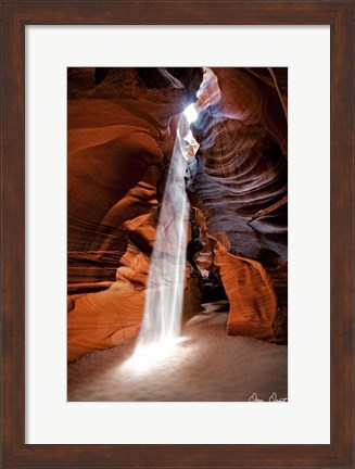 Framed Sun Shining Through Canyon I Print