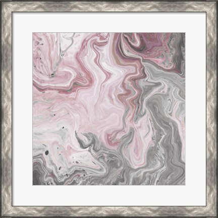 Framed Blush Minerals I Print