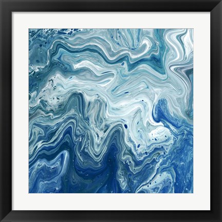 Framed Indigo Minerals I Print