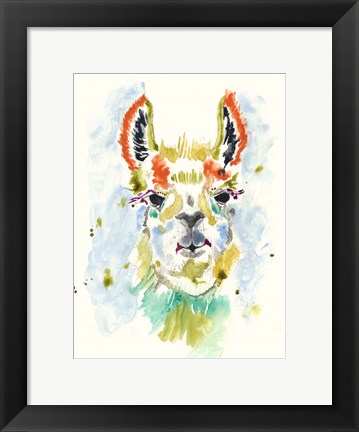 Framed Hifi Llama I Print