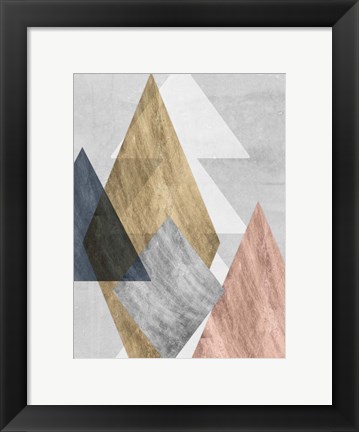 Framed Peaks I Print