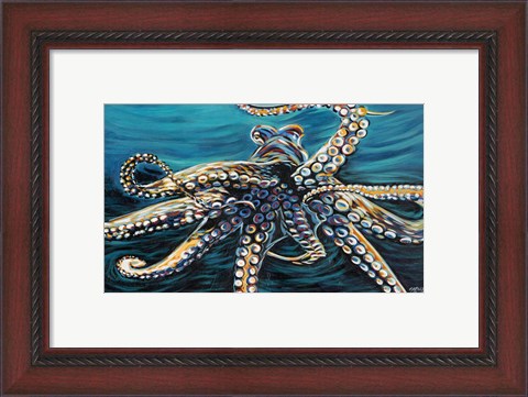 Framed Wild Octopus II Print