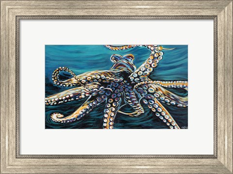 Framed Wild Octopus II Print