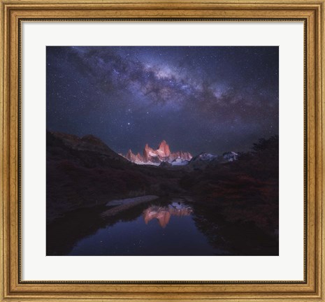 Framed Patagonia Autumn Night Print