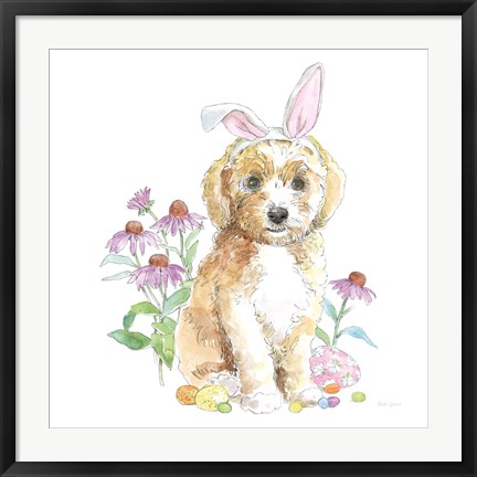 Framed Easter Pups IV Print