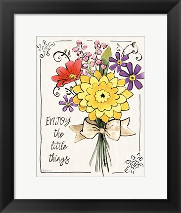 Framed Sunny Bouquets IV Print