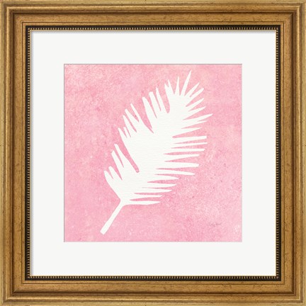 Framed Tropical Fun Palms Silhouette I Print