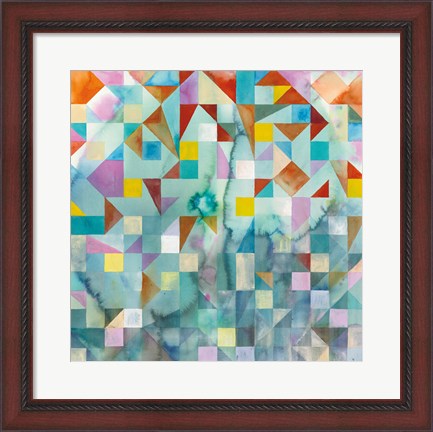 Framed Modern Patchwork Print