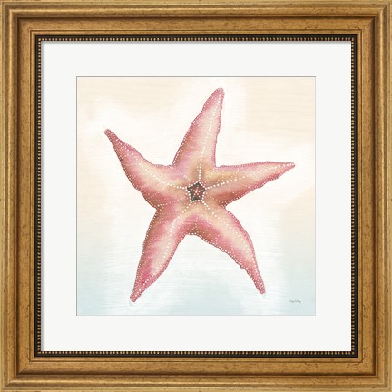 Framed Boardwalk Starfish Print