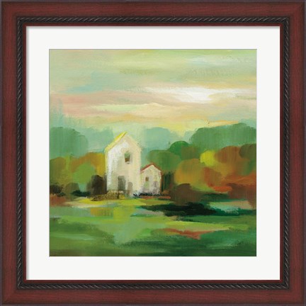 Framed October Farm I Print