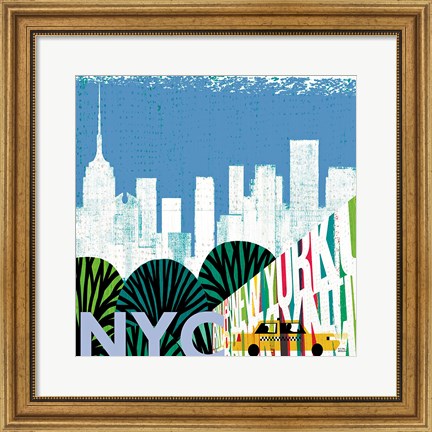 Framed New York City Life NYC Print