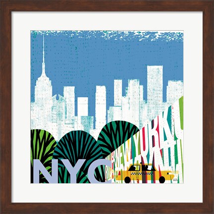 Framed New York City Life NYC Print