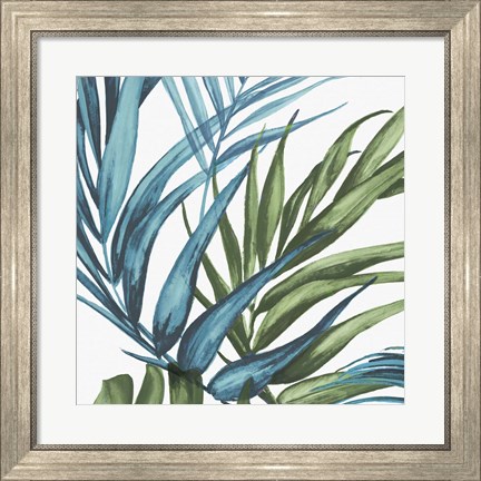 Framed Palm Leaves II Print