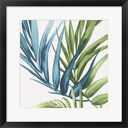 Framed Palm Leaves IV Print