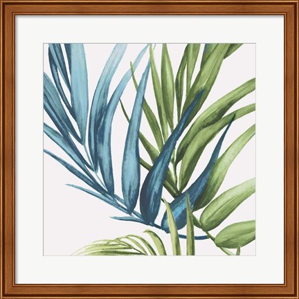 Framed Palm Leaves IV Print