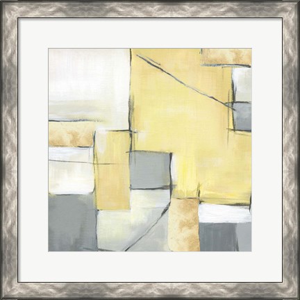 Framed Golden Abstract II Print