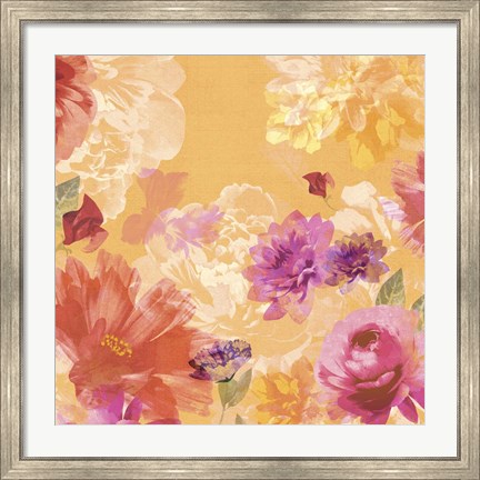 Framed Vintage Floral II Print