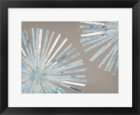 Framed Dandelion Blue II Print