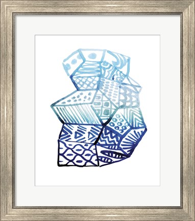 Framed Ombre Locking II Print