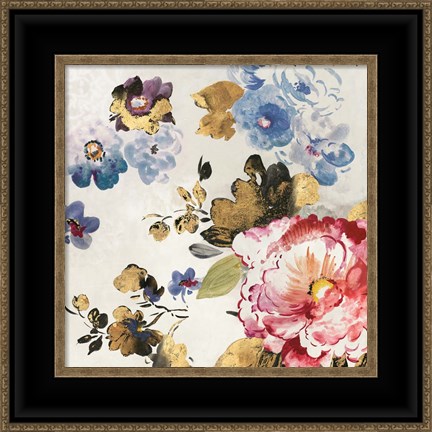 Framed French Flower II Print