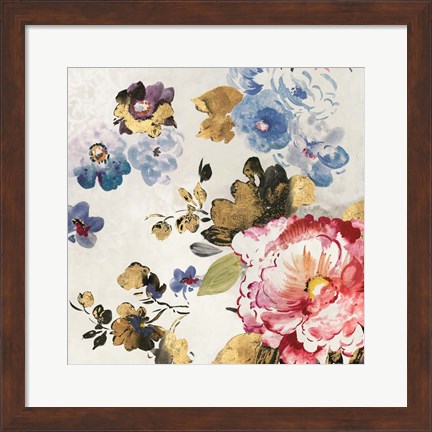 Framed French Flower II Print