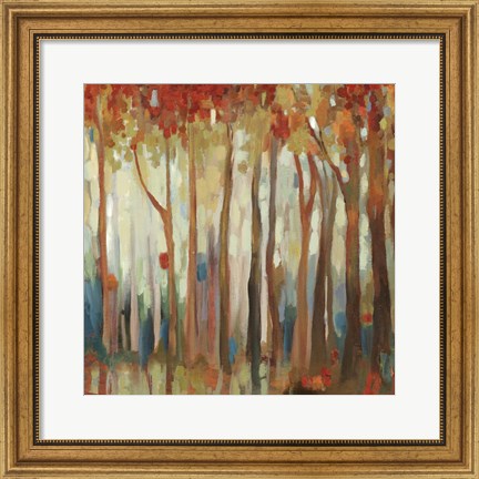 Framed Marble Forest II Print