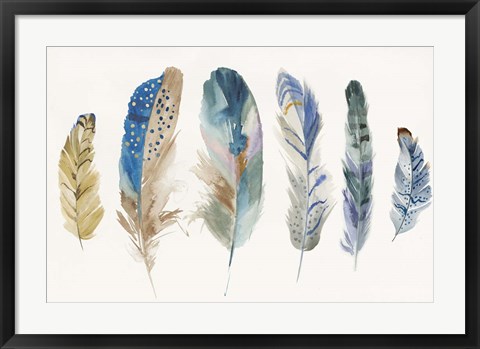 Framed Feather Weather II Print