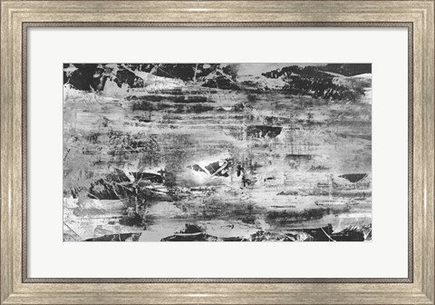 Framed Black and White Abstract V Print