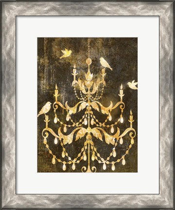 Framed Deco Gold Distress I Print