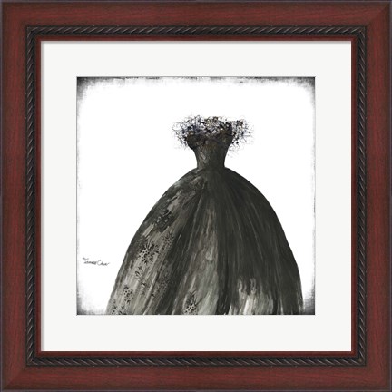 Framed Black Dress I Print