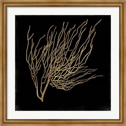 Framed Gold Coral I Print