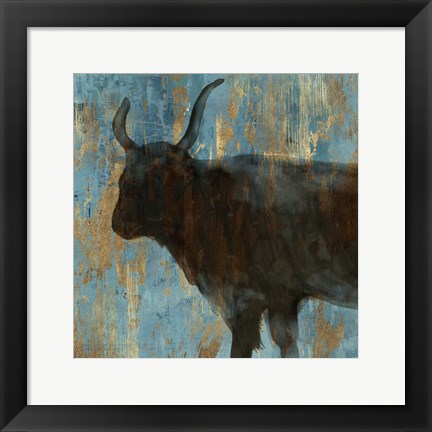 Framed Bison II Print