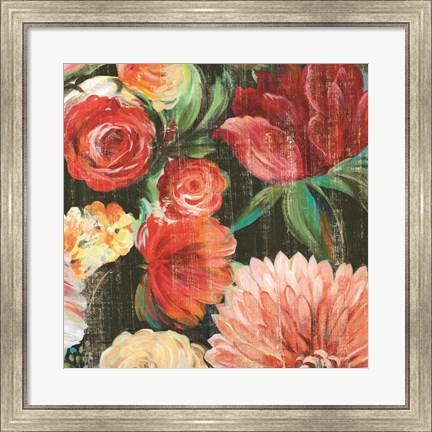 Framed Lavish Blooms II Print