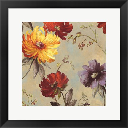 Framed Whimsical Floral II Print