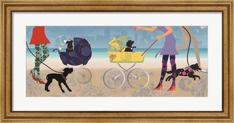 Framed Stroller Dogs II Print